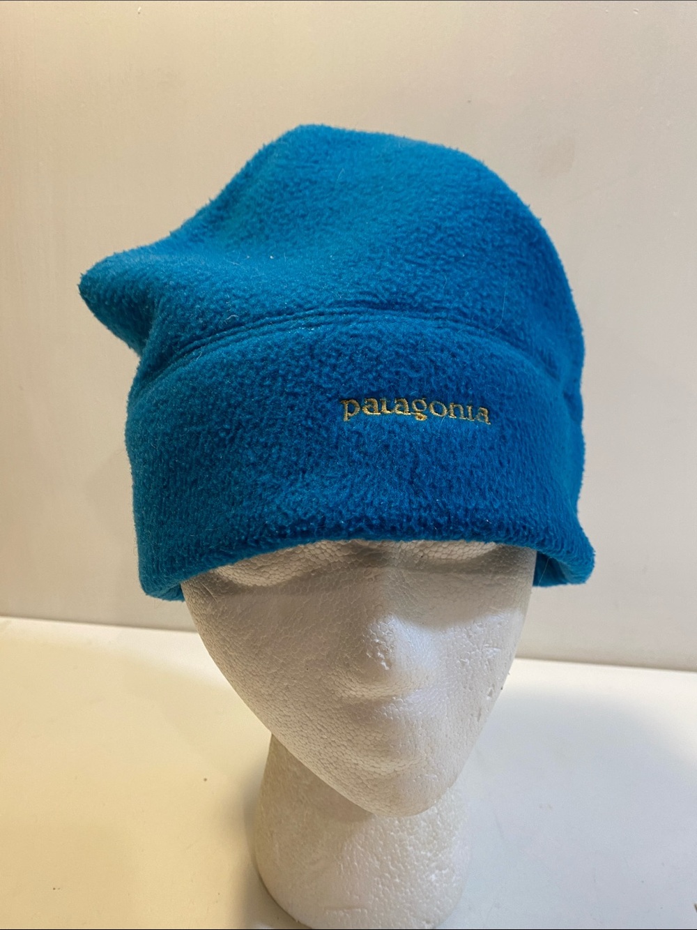Patagonia Blue Fleece Beanie Sz M